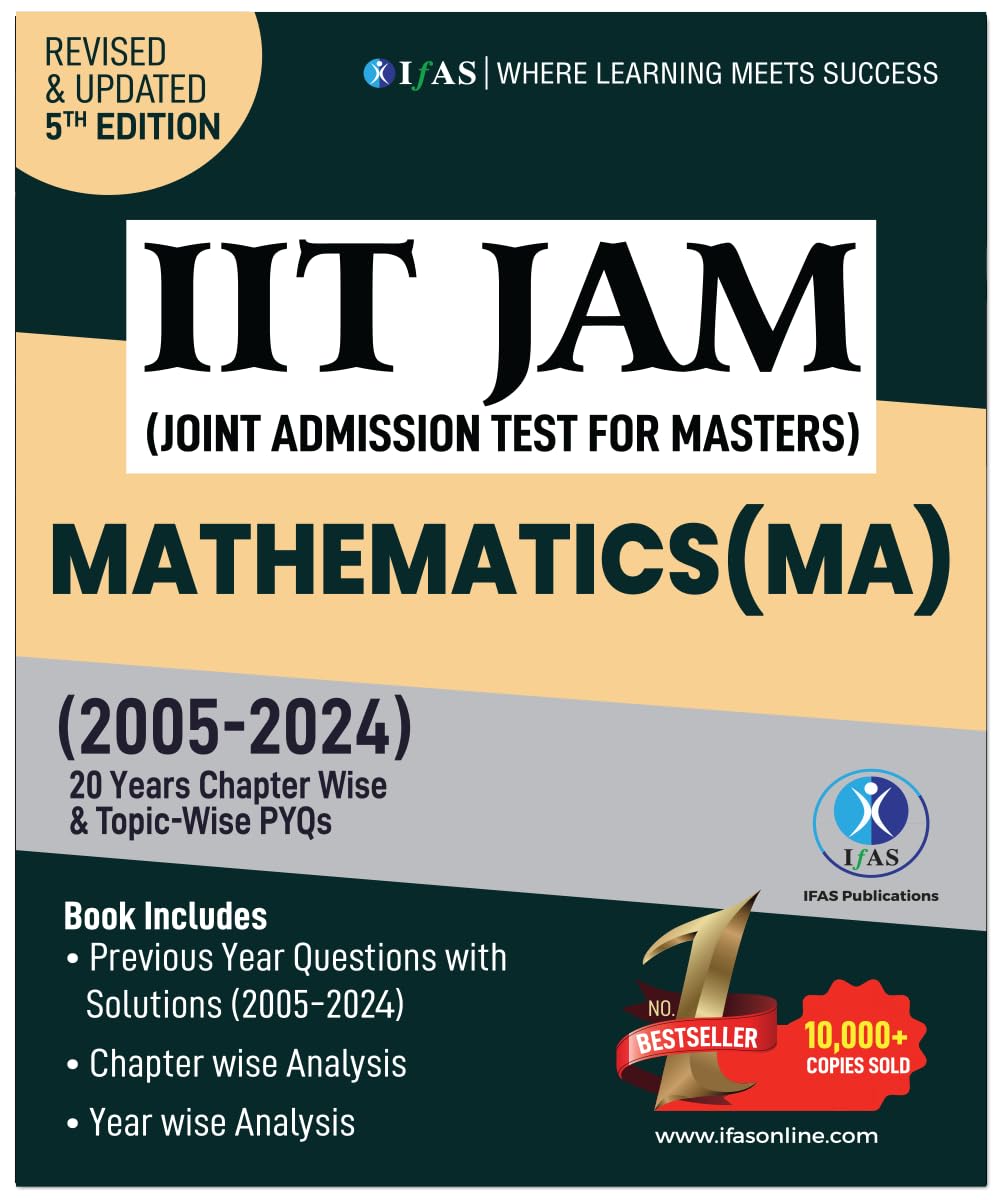 IIT JAM Mathematics (MA) PYQ Book | Topicwise Previous Year Solved Questions Book