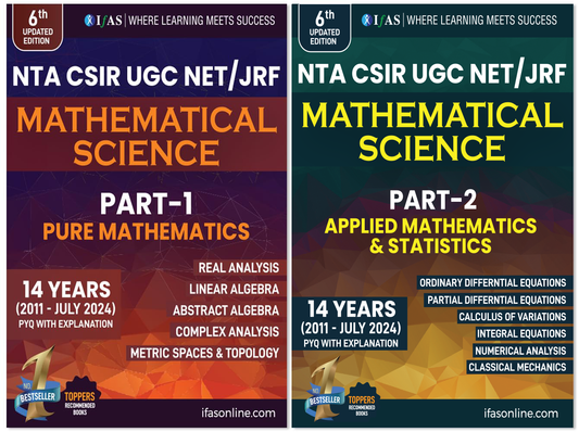 CSIR NET Mathematics PYQ Book - Previous Year Questions Papers (2011-july 2024) with Detailed Solutions (Part - 1 & 2)