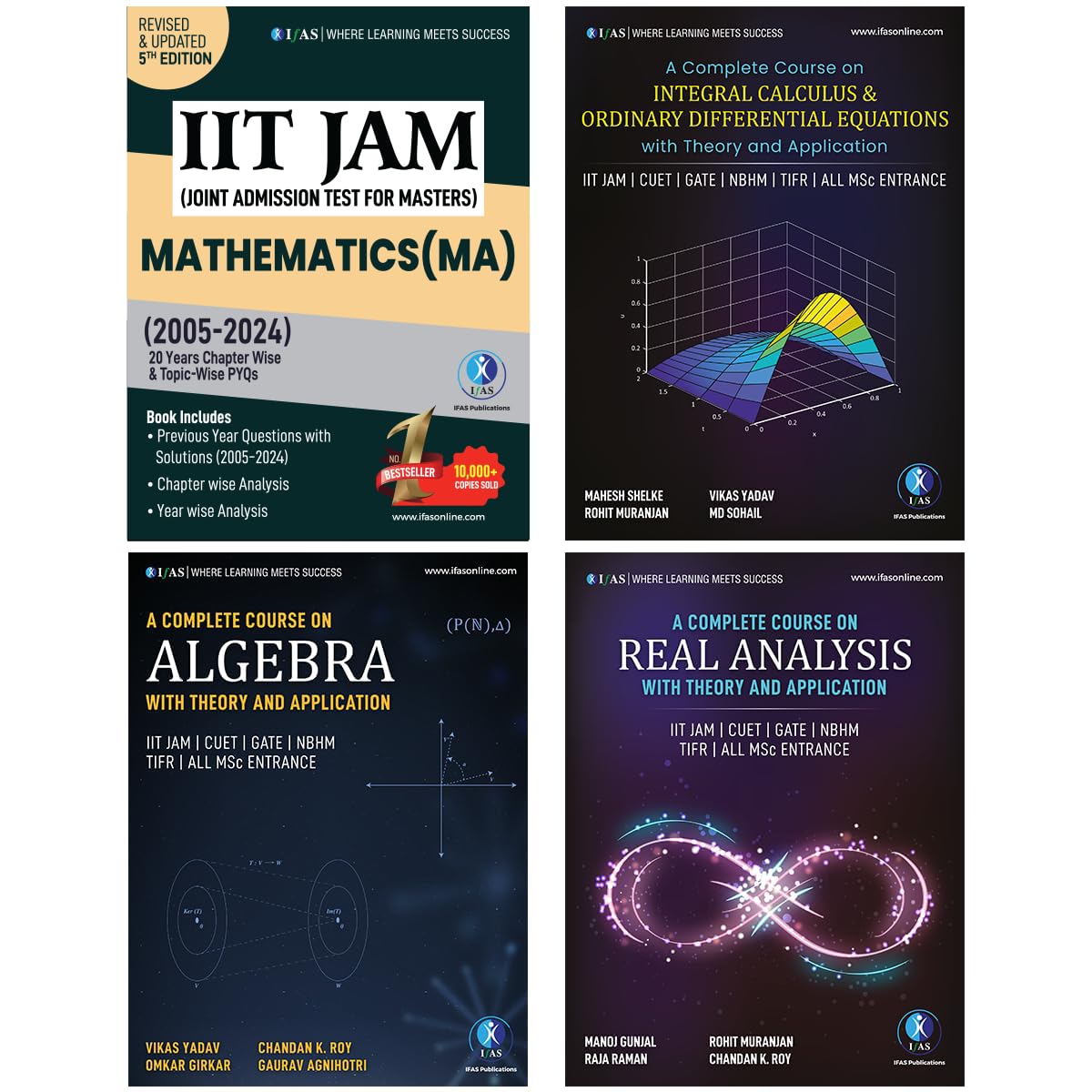 IIT JAM Mathematics Book Complete Study Materials (4 Books)