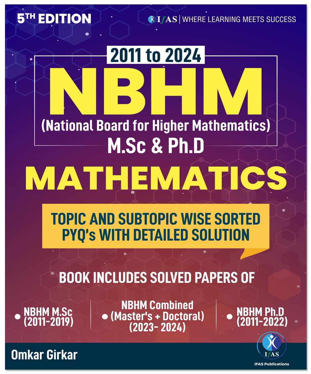 NBHM Mathematics Book 2011-2024 Previous Year Question with Solutions National Board of Higher Mathematics